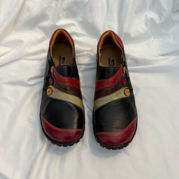 NWOT Spring Step Neeta Colorblock Laceless Sneakers - Picture 2 of 7